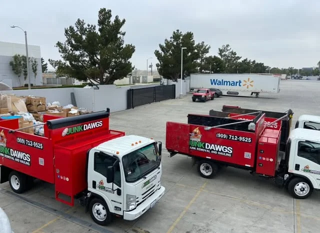 Junk Dawgs trucks ready for service in the Inland Empire